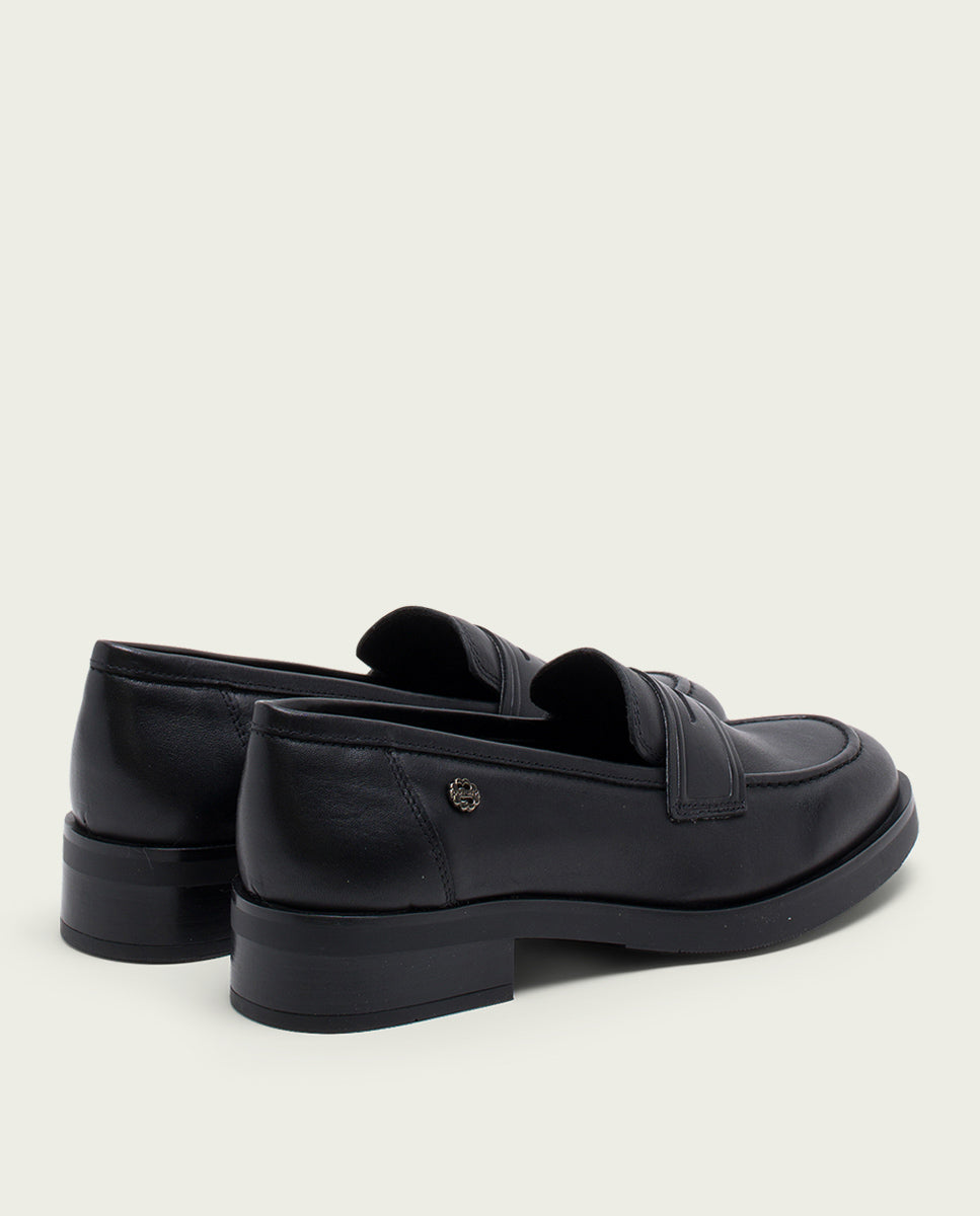 porronet MOCASINES DE PIEL NEGROS EVA Última moda