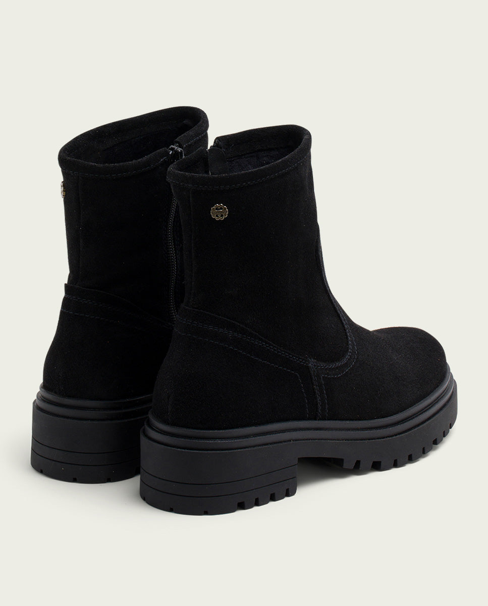 porronet BOTINES DE PIEL NEGROS CON CREMALLERA FIDES Devoluciones gratuitas