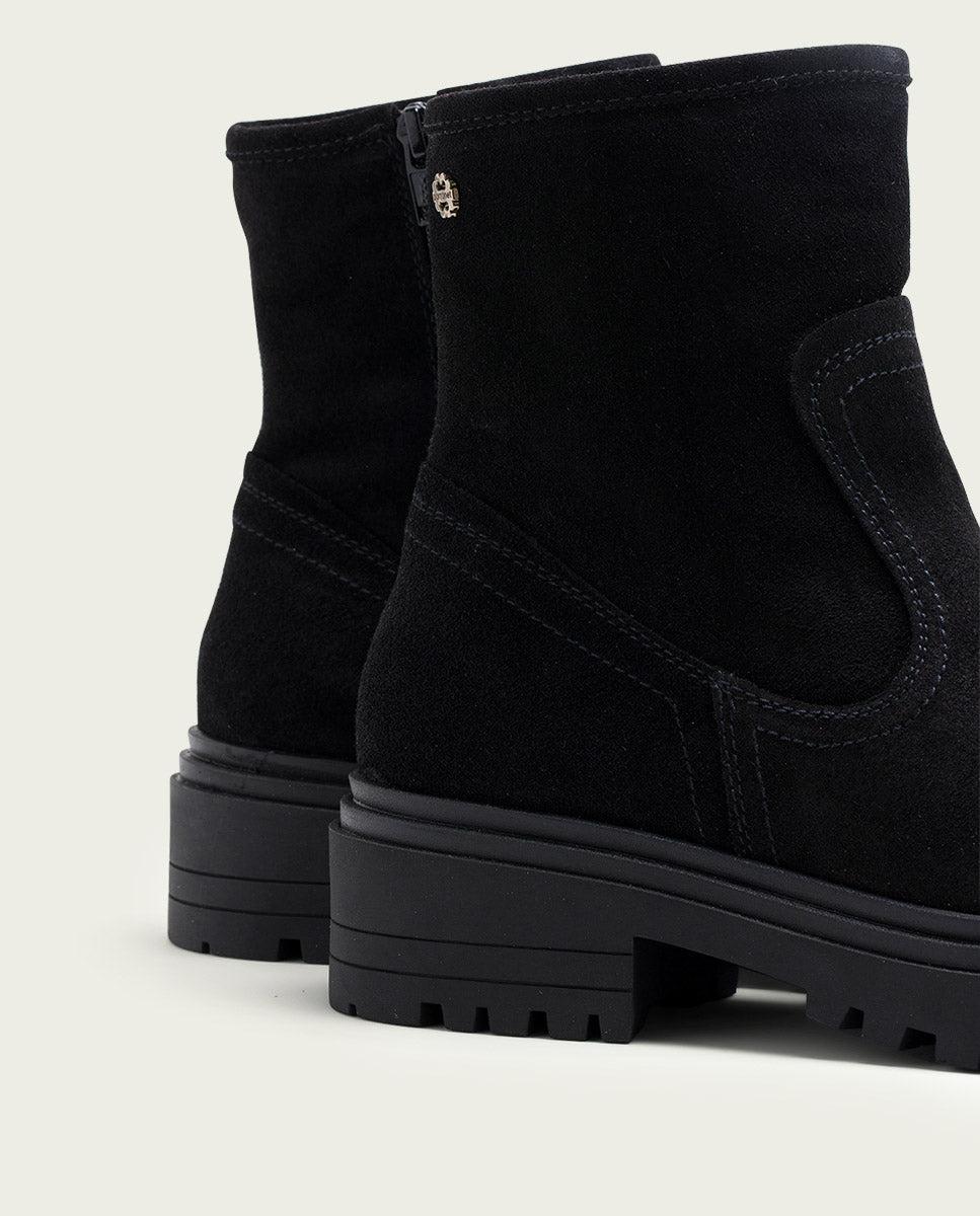 porronet BOTINES DE PIEL NEGROS CON CREMALLERA FIDES Devoluciones gratuitas