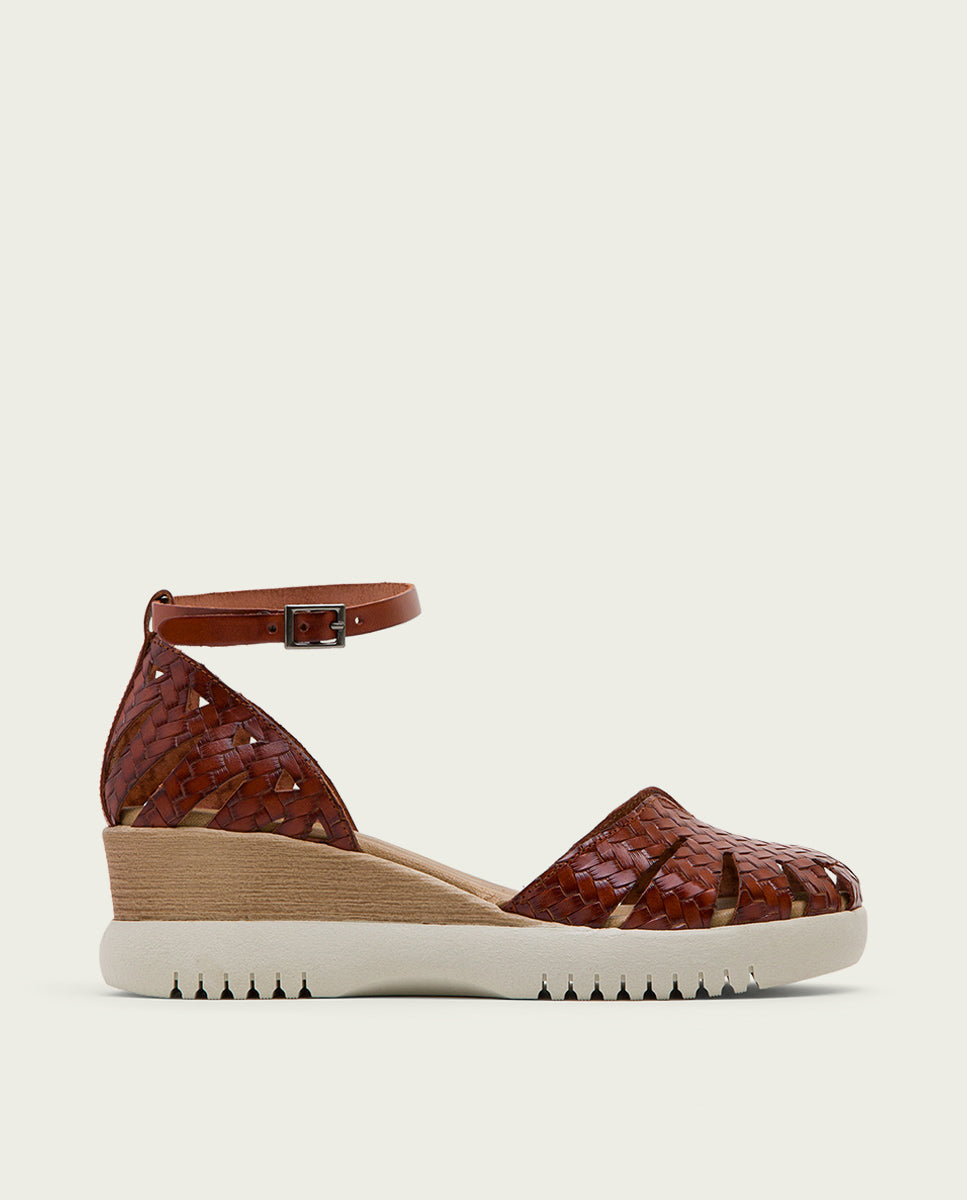 porronet SANDALIA CUÑA PIEL CUERO EDNA Rebajas top