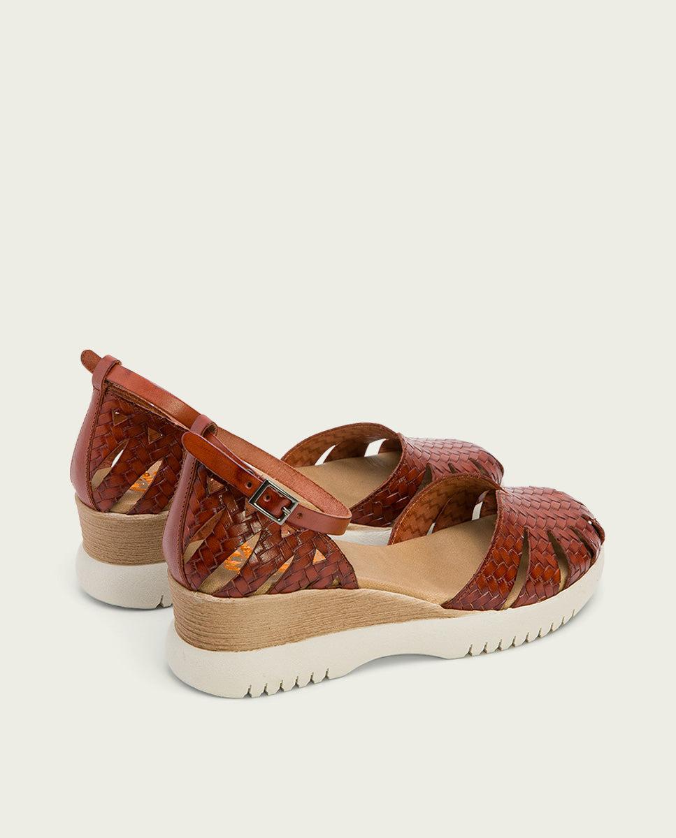 porronet SANDALIA CUÑA PIEL CUERO EDNA Rebajas top