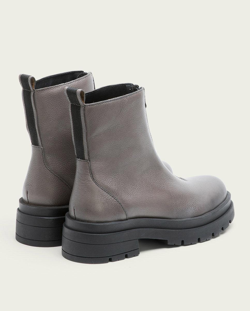 porronet BOTINES TRACK PIEL GRIS CON CREMALLERA NALA Solo hoy