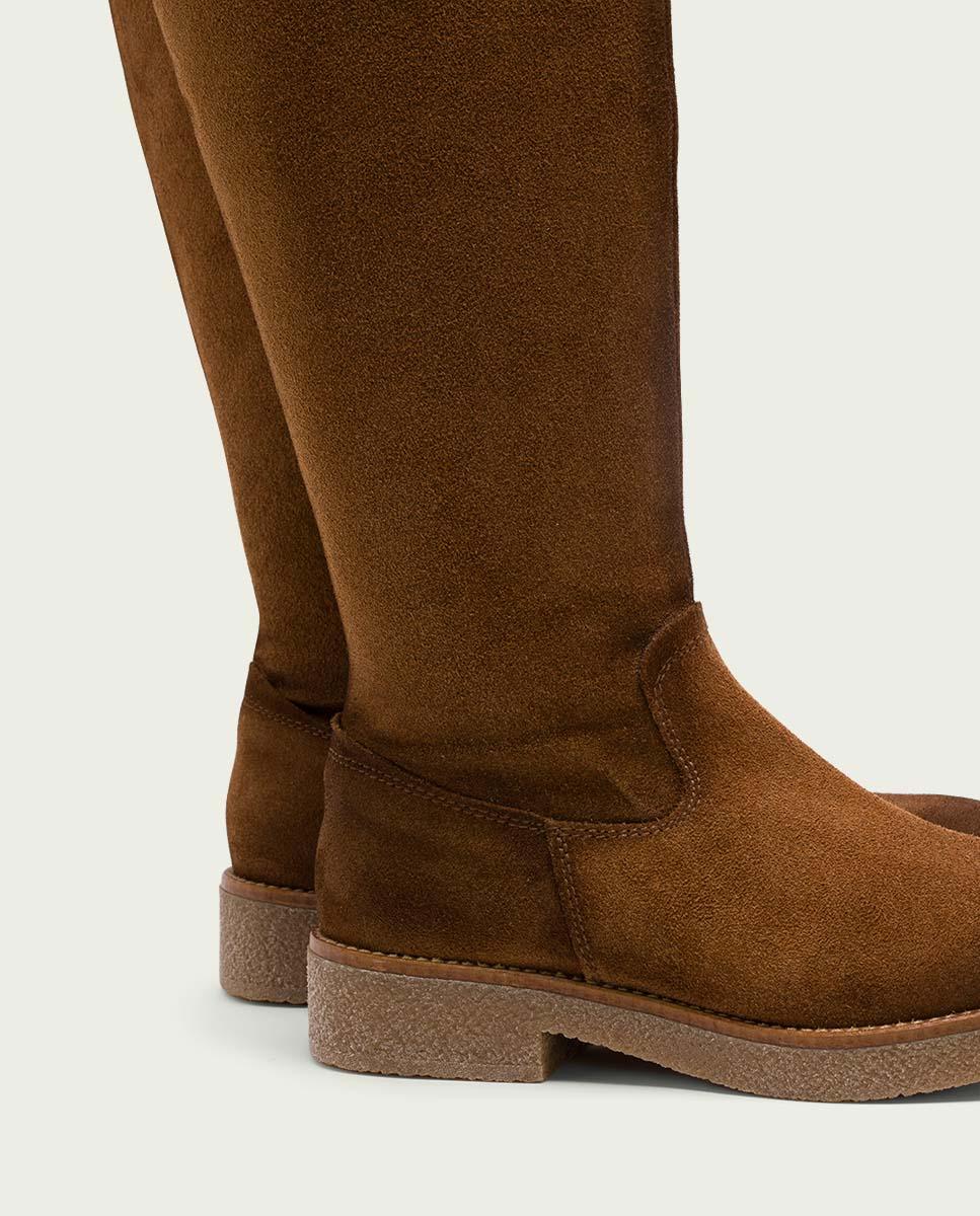 porronet BOTAS ALTAS DE PIEL CUERO CON CREMALLERA DUNA Ahorra y exporta