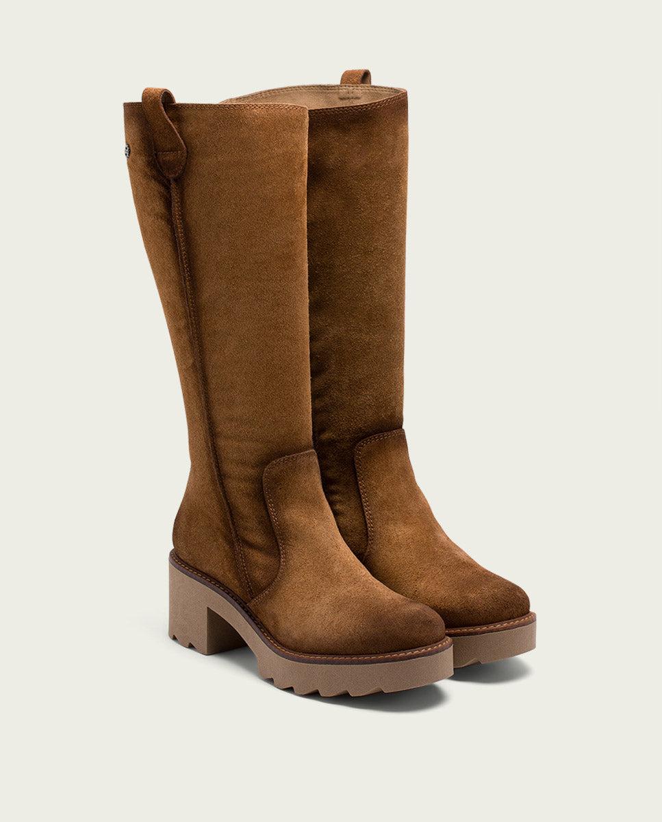 porronet BOTAS DE PIEL CON CREMALLERA CUERO MEGHAN En oferta