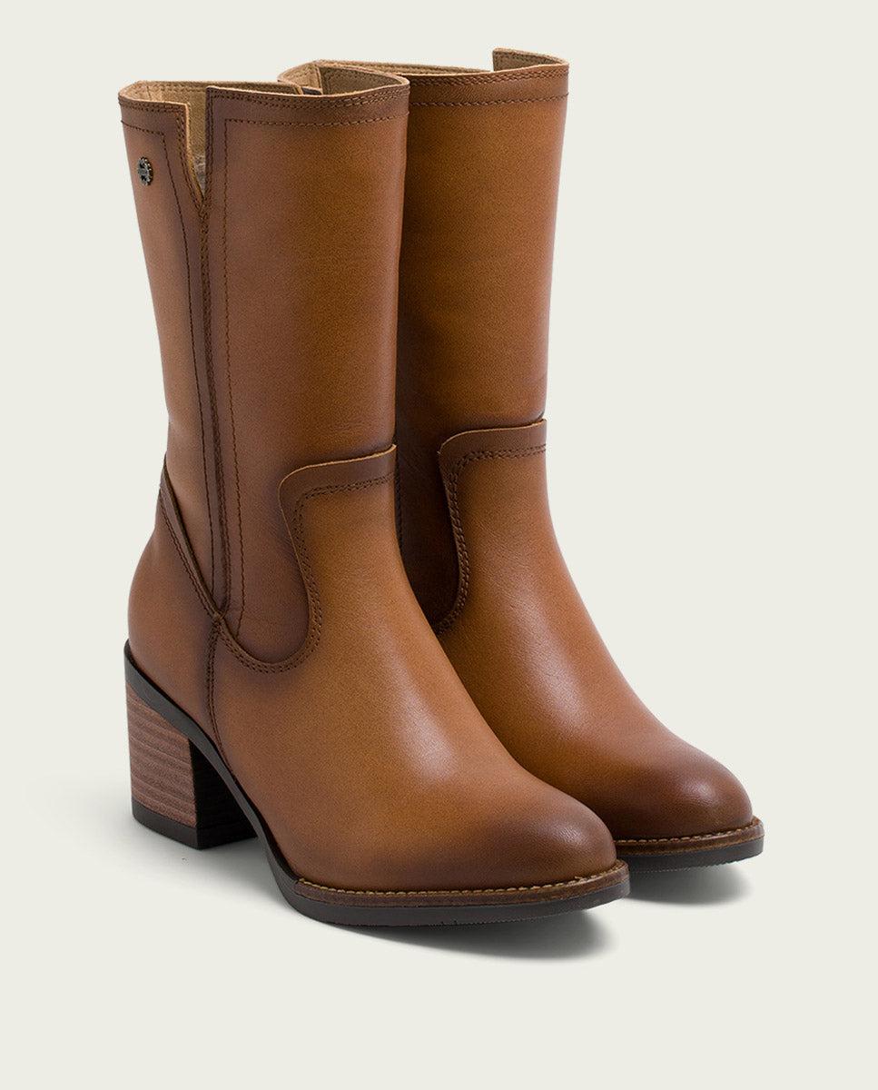 porronet BOTAS DE PIEL CUERO CON CREMALLERA JANIA Libre de impuestos