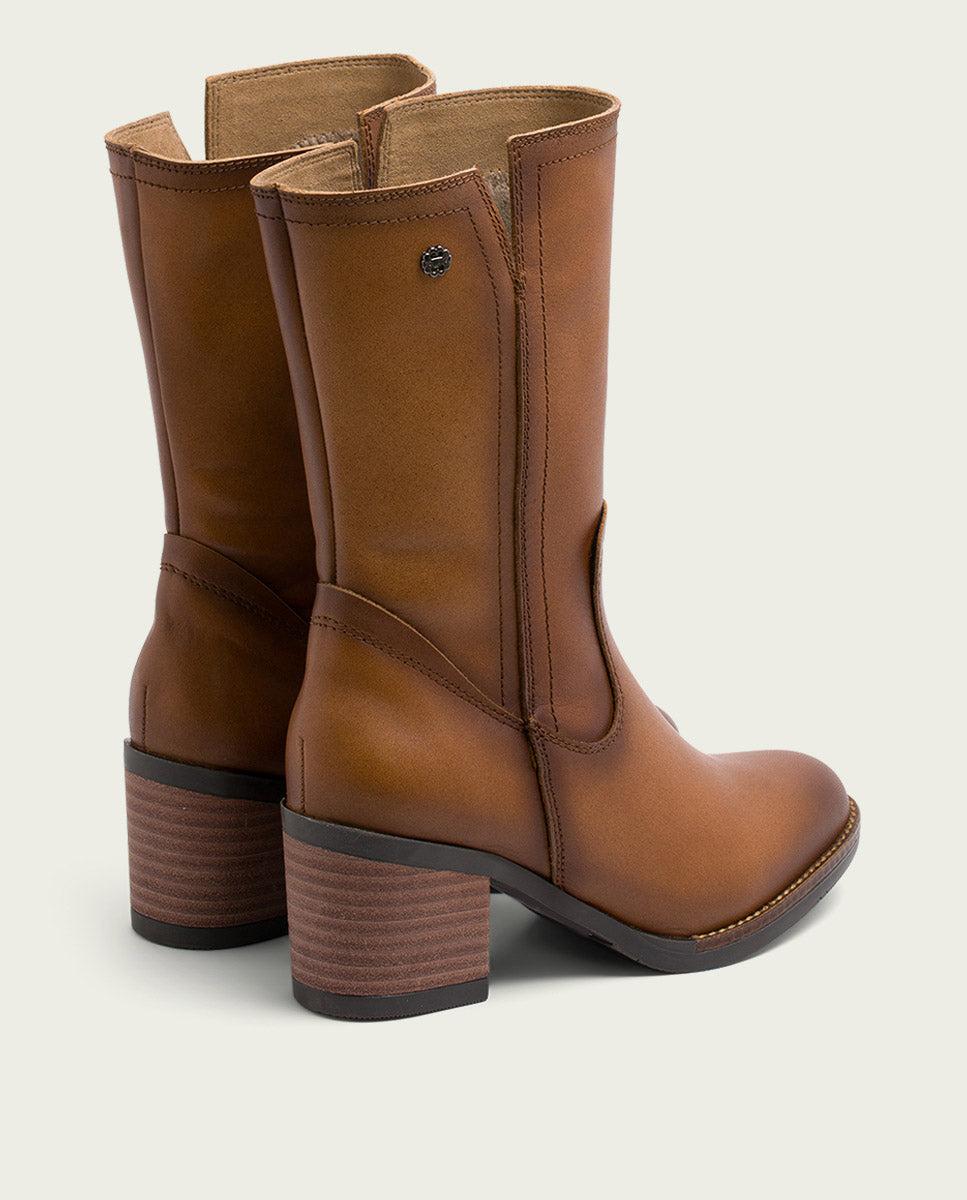 porronet BOTAS DE PIEL CUERO CON CREMALLERA JANIA Libre de impuestos