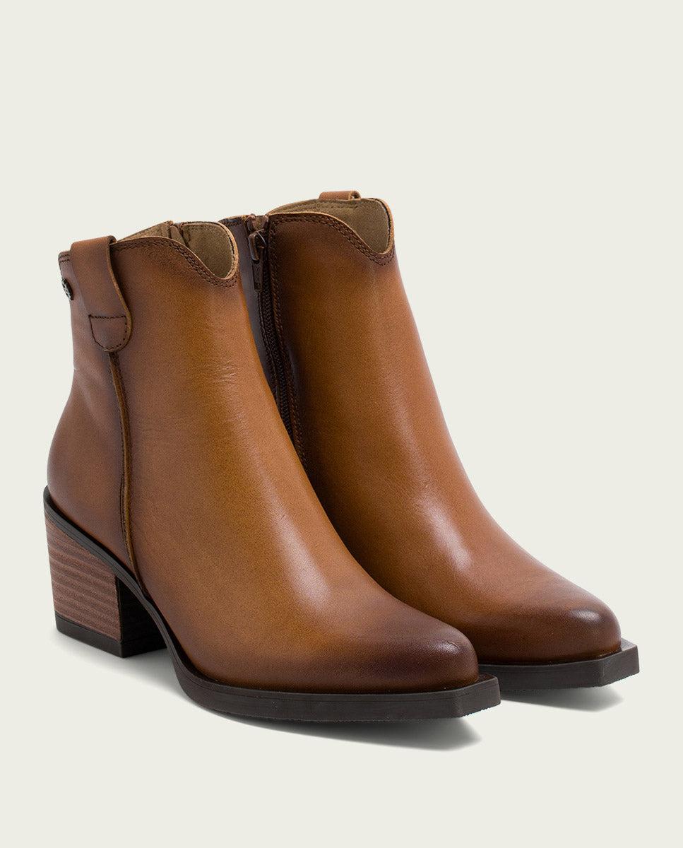 porronet BOTINES COWBOY DE PIEL CUERO CON CREMALLERA HADRIA Oferta exclusiva