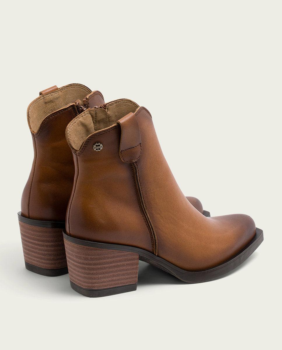 porronet BOTINES COWBOY DE PIEL CUERO CON CREMALLERA HADRIA Oferta exclusiva