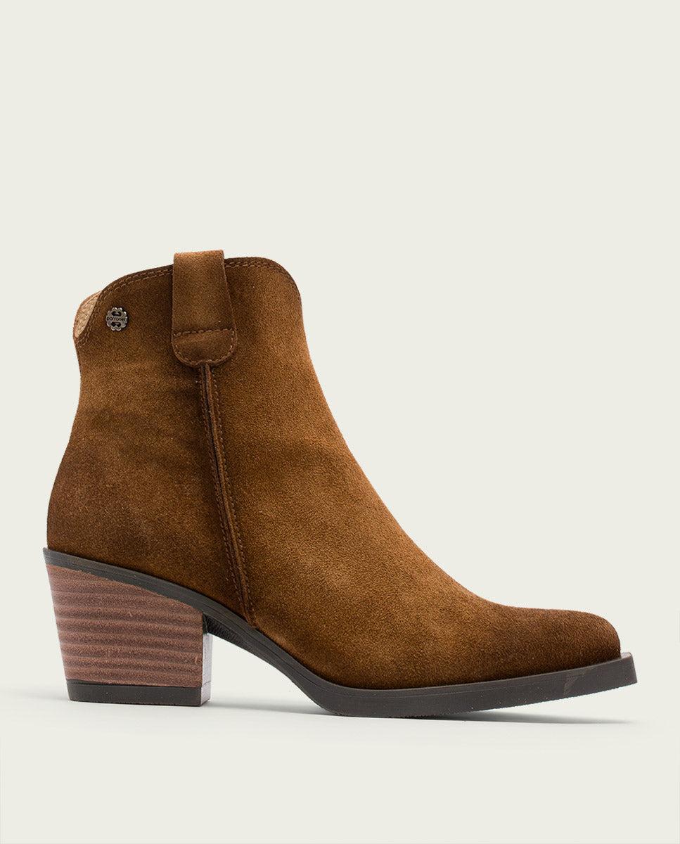 porronet BOTINES COWBOY DE PIEL CUERO CON CREMALLERA HEBE Última moda