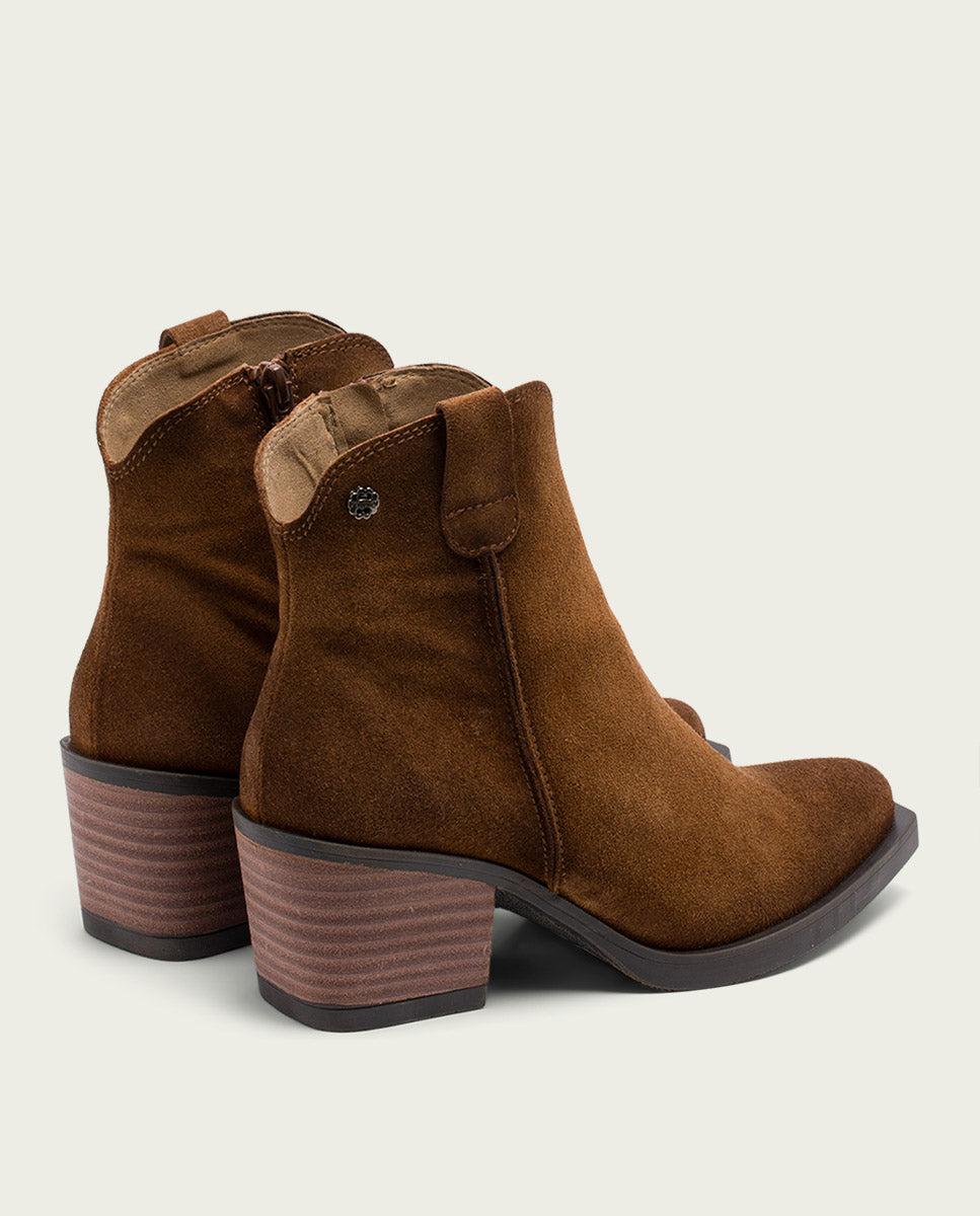 porronet BOTINES COWBOY DE PIEL CUERO CON CREMALLERA HEBE Última moda
