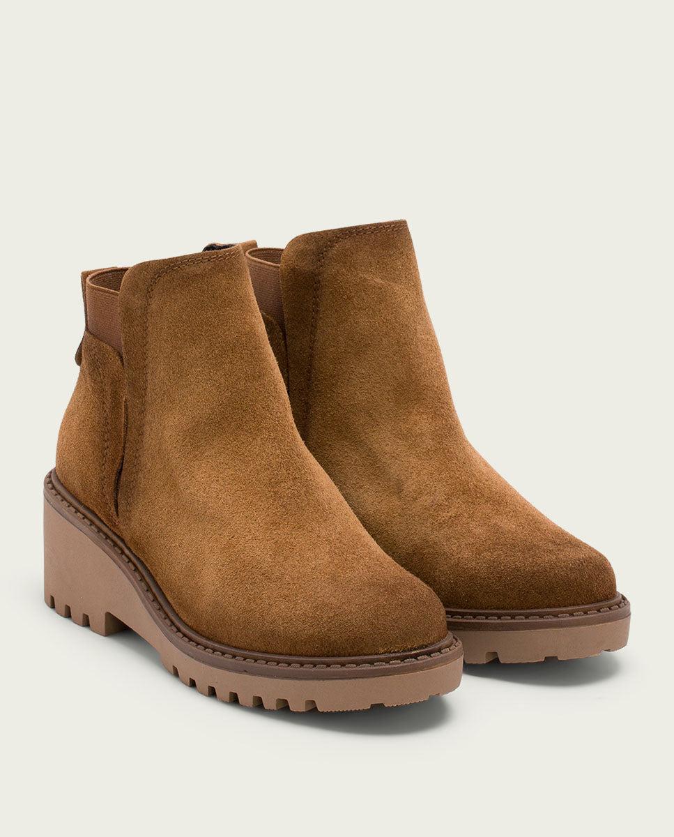 porronet BOTINES DE PIEL CON CUÑA CON ELÁSTICO CUERO LIV Ofertas especiales