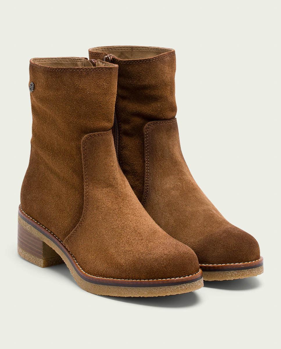 porronet BOTINES DE PIEL CUERO CON CREMALLERA GIUNIA Rebajas de fin de temporada