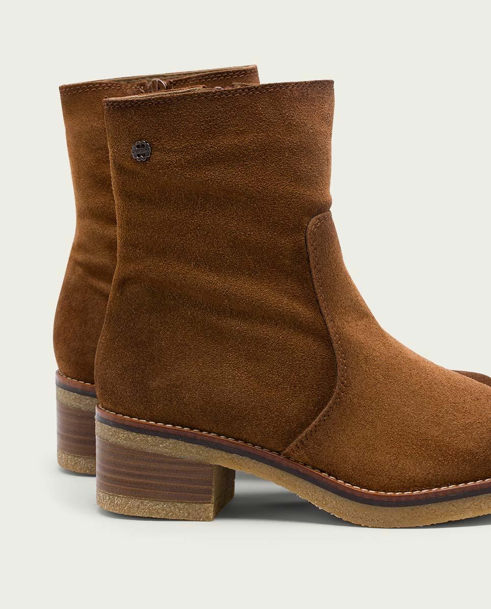 porronet BOTINES DE PIEL CUERO CON CREMALLERA GIUNIA Rebajas de fin de temporada