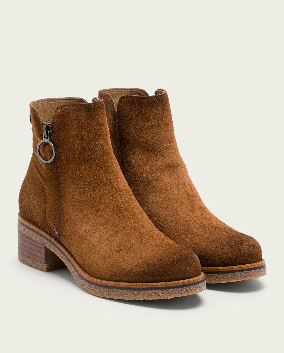 porronet BOTINES DE PIEL CUERO CON CREMALLERA GLEDA Precio ultrabajo