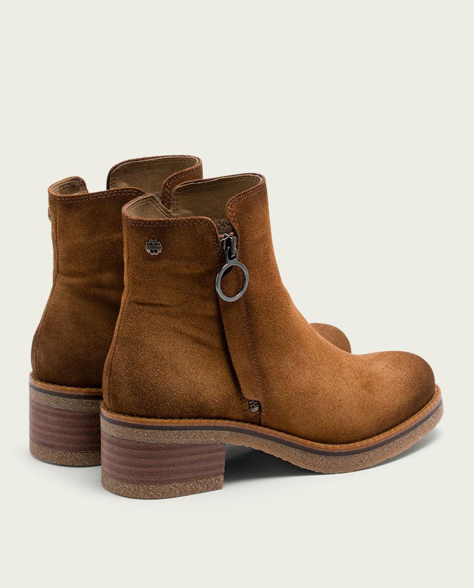 porronet BOTINES DE PIEL CUERO CON CREMALLERA GLEDA Precio ultrabajo