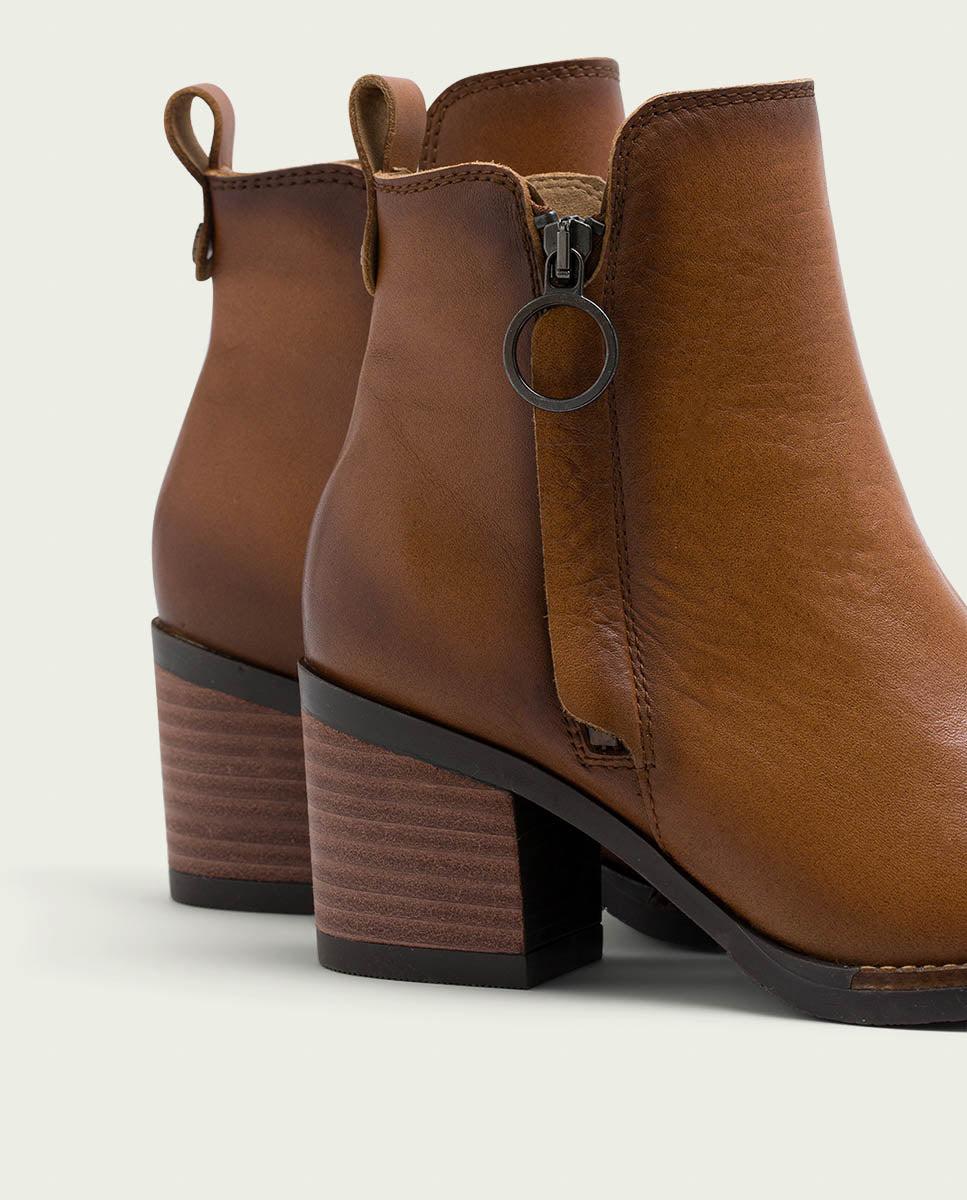 porronet BOTINES DE PIEL CUERO CON CREMALLERA JAELA Devoluciones gratuitas