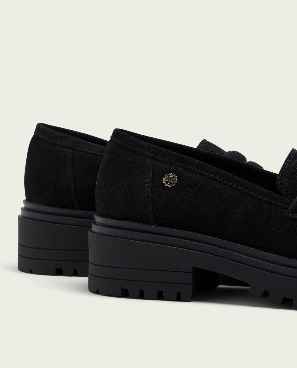 porronet MOCASINES DE SERRAJE NEGROS FEBE Rebajas