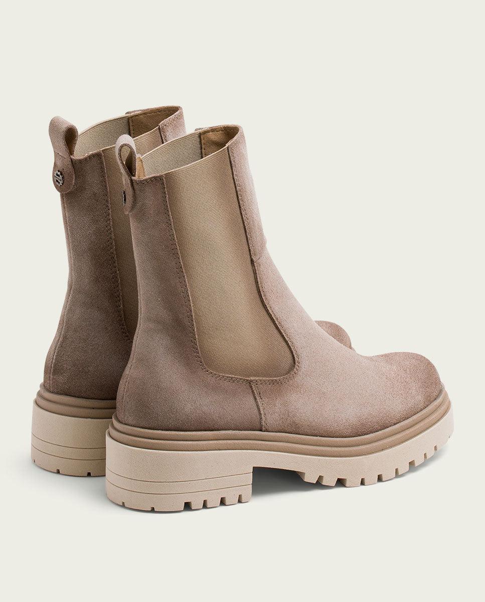 porronet BOTINES DE SERRAJE ARENA CON ELÁSTICOS FLEUR Superdescuento