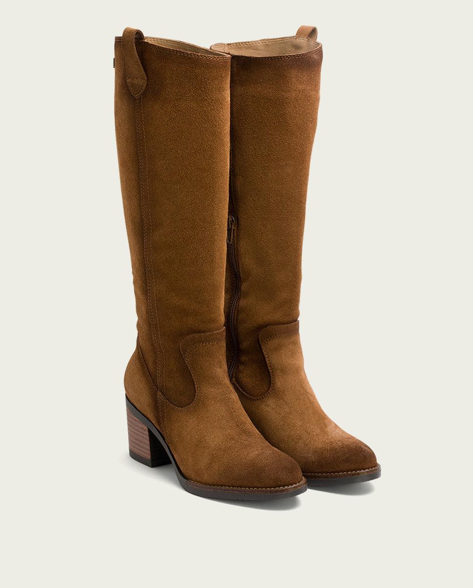 porronet BOTAS DE PIEL CUERO CON CREMALLERA JIMAE Libre de impuestos