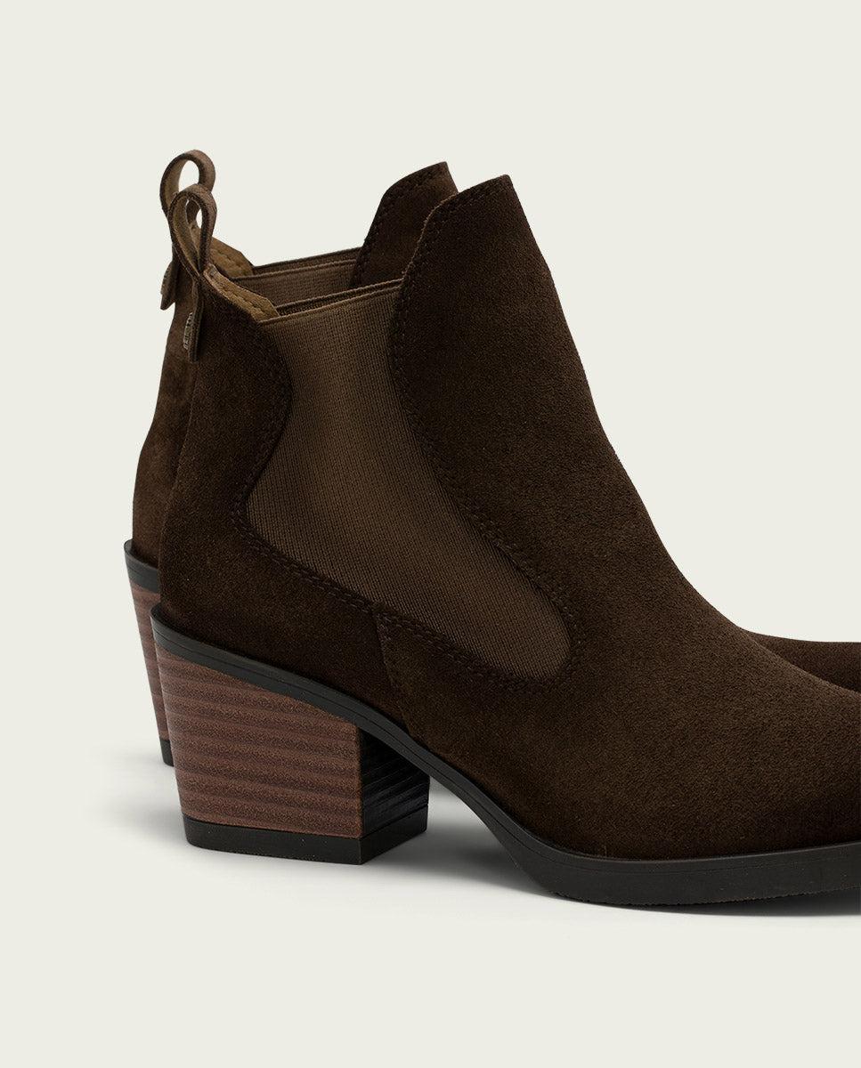 porronet BOTINES COWBOY DE PIEL MOKA CON ELÁSTICOS HADLEY Envío gratis