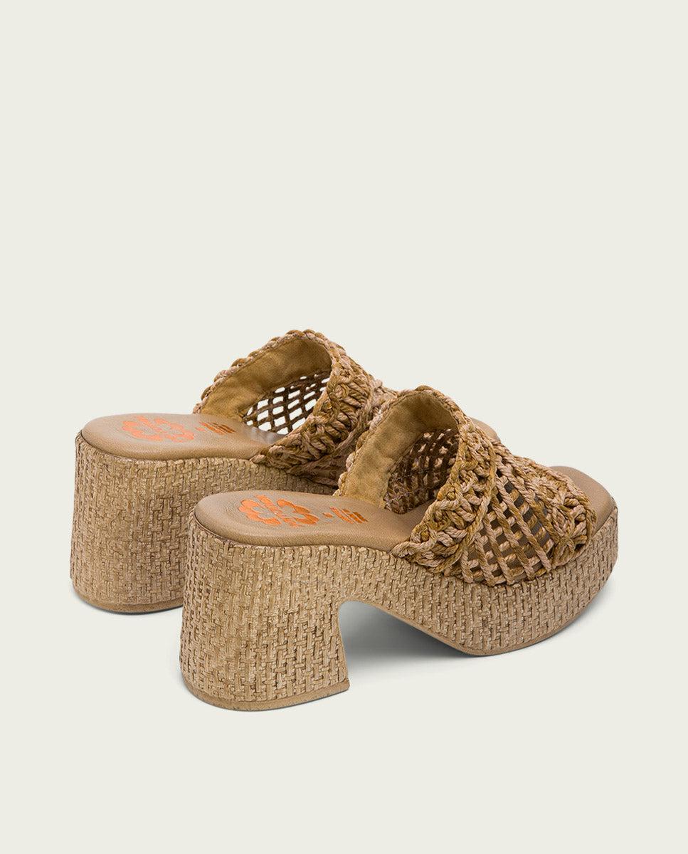 porronet SANDALIA TACON PIEL TEXTIL CUERO JUDITH Ahorra y exporta