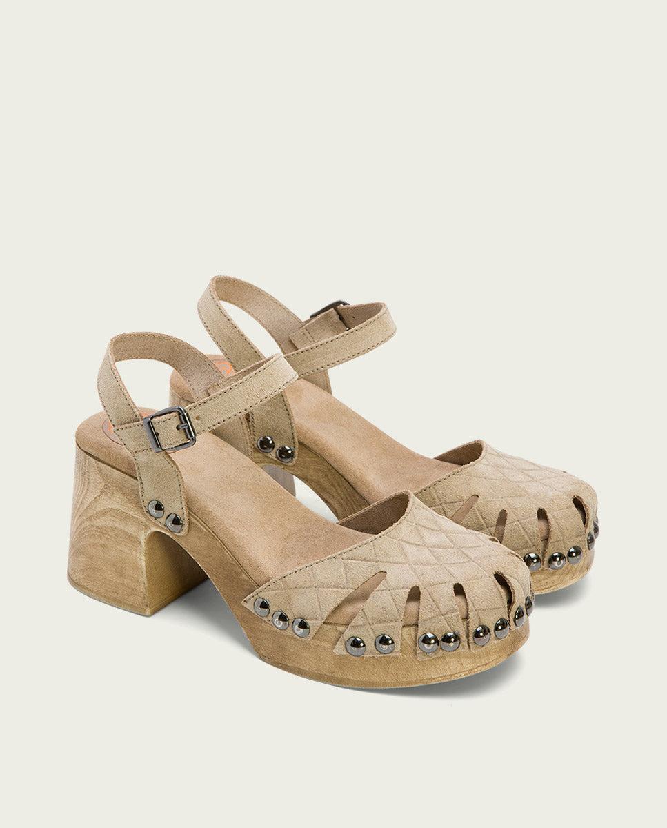 porronet SANDALIA TACON MEDIO PIEL ARENA MARGOT En oferta
