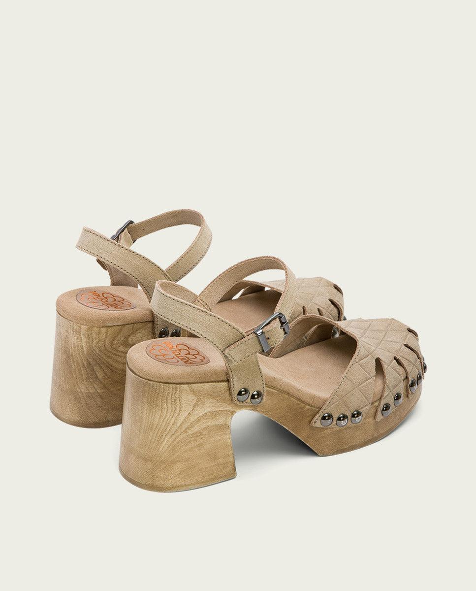 porronet SANDALIA TACON MEDIO PIEL ARENA MARGOT En oferta