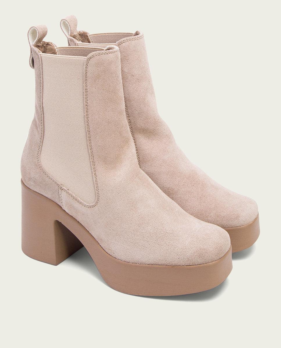 porronet BOTINES DE TACÓN ARENA CON ELASTICOS LENA Oferta especial