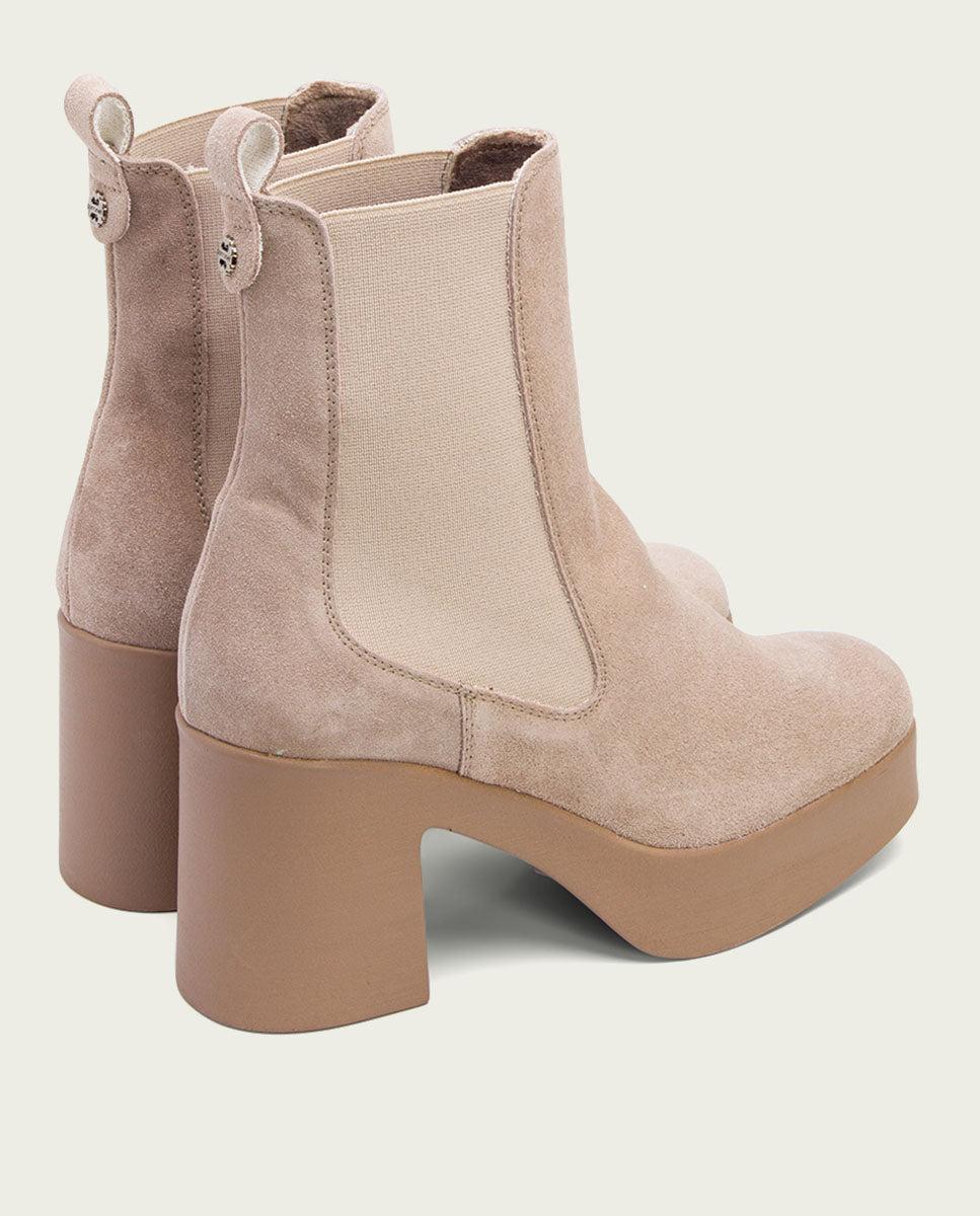porronet BOTINES DE TACÓN ARENA CON ELASTICOS LENA Oferta especial