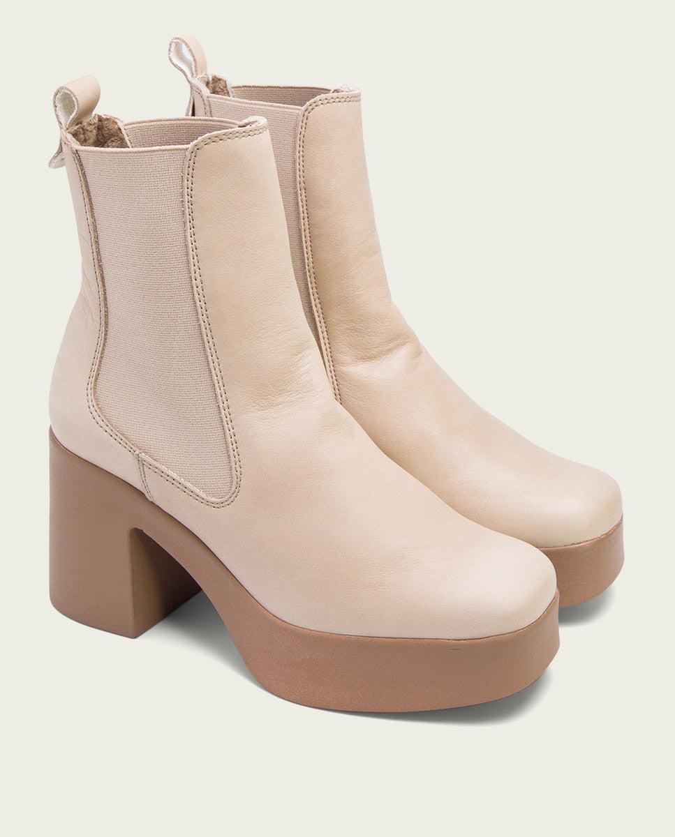 porronet BOTINES DE TACÓN TAUPE CON ELASTICOS LAURA Envío gratis