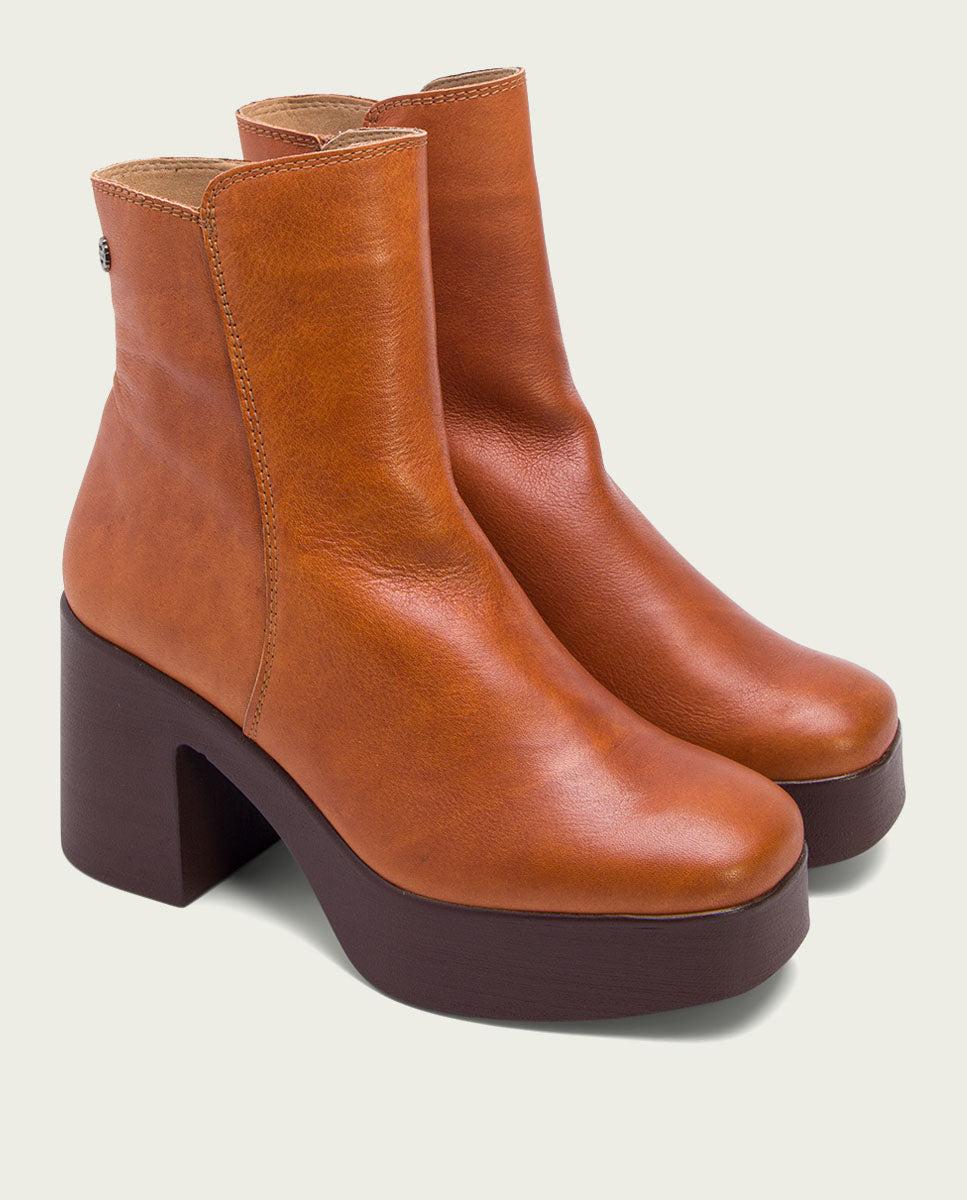 porronet BOTINES DE TACÓN CUERO CON CREMALLERA LIA Precio de fábrica
