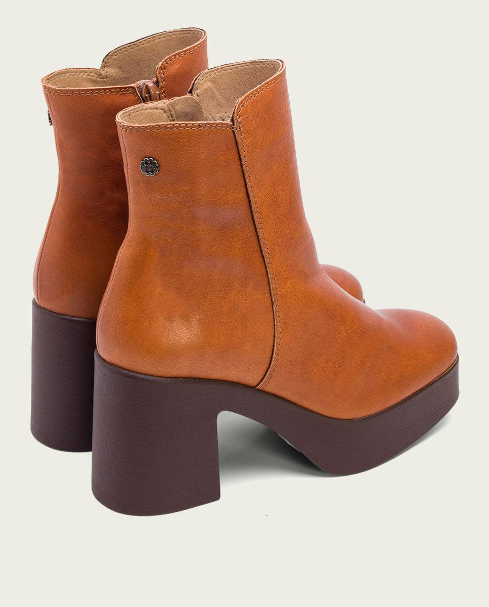 porronet BOTINES DE TACÓN CUERO CON CREMALLERA LIA Precio de fábrica