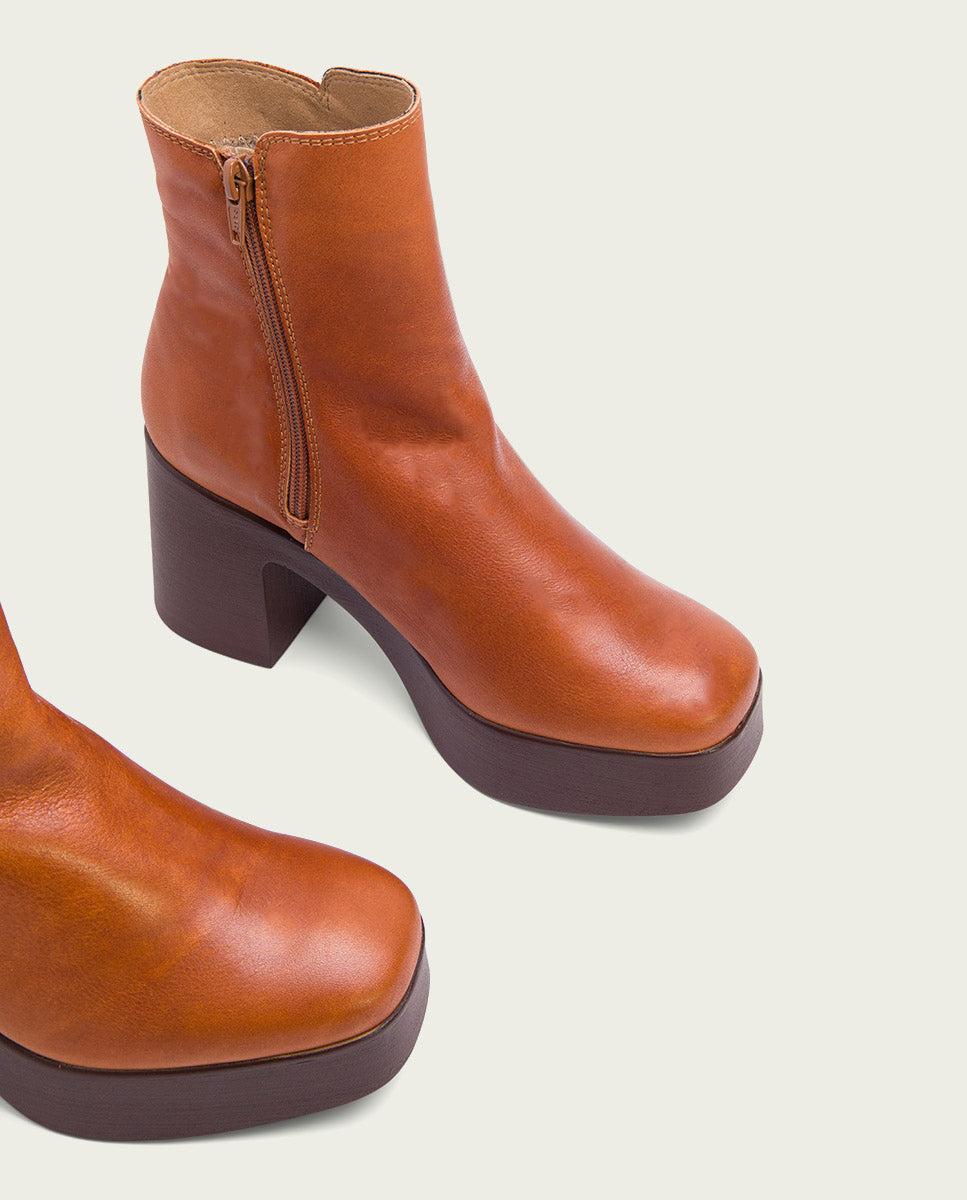 porronet BOTINES DE TACÓN CUERO CON CREMALLERA LIA Precio de fábrica