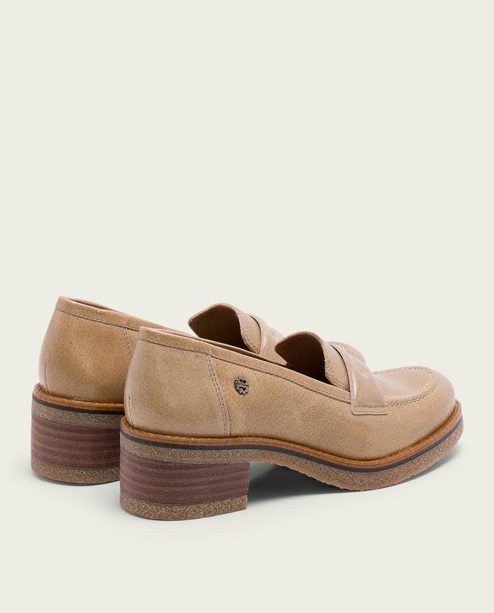 porronet MOCASINES DE PIEL CAMEL GALIA Solo hoy