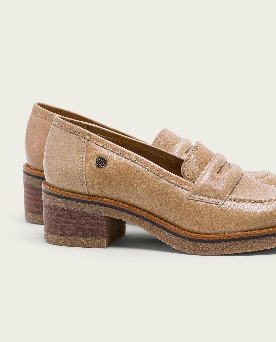 porronet MOCASINES DE PIEL CAMEL GALIA Solo hoy