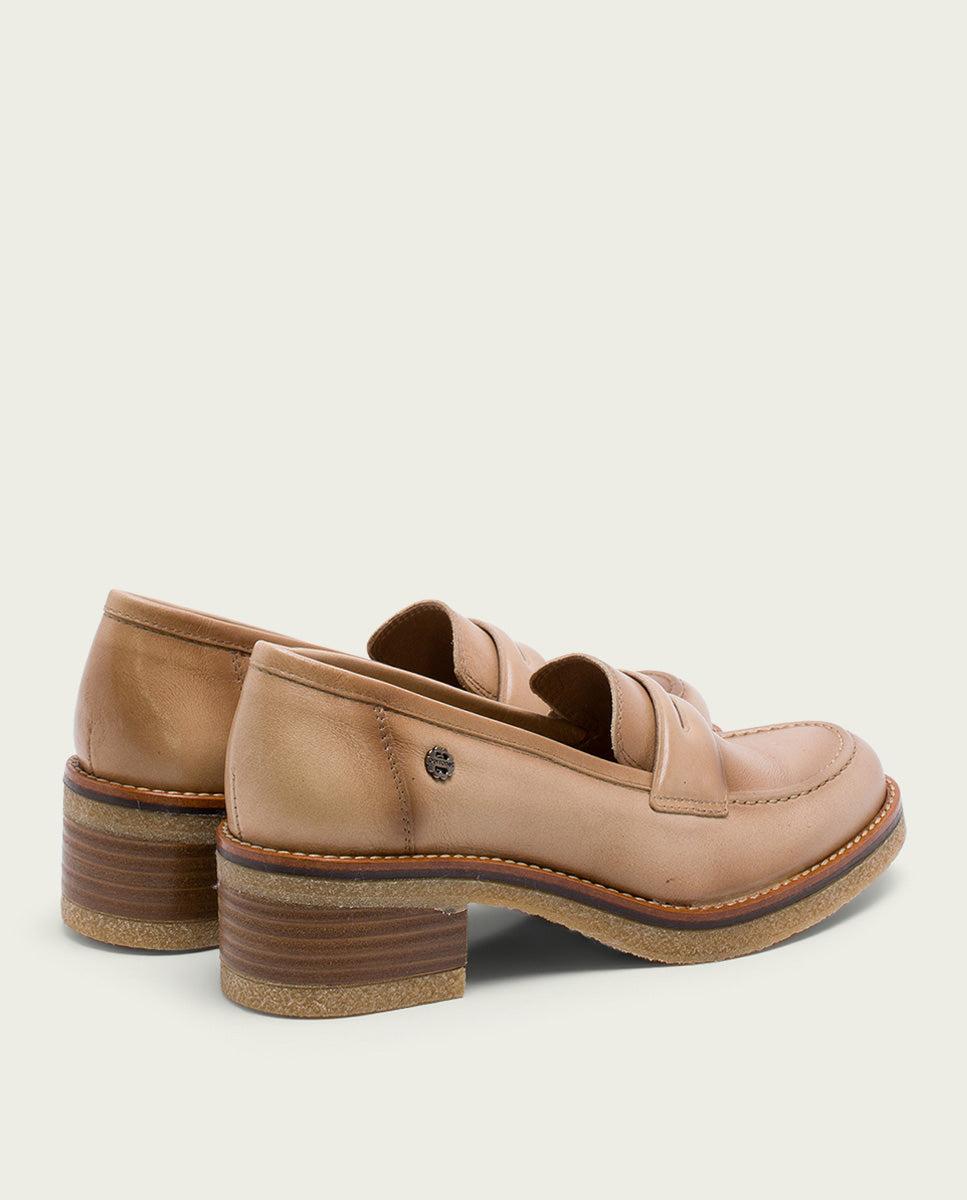 porronet MOCASINES DE PIEL CAMEL GARAZI Grandes descuentos