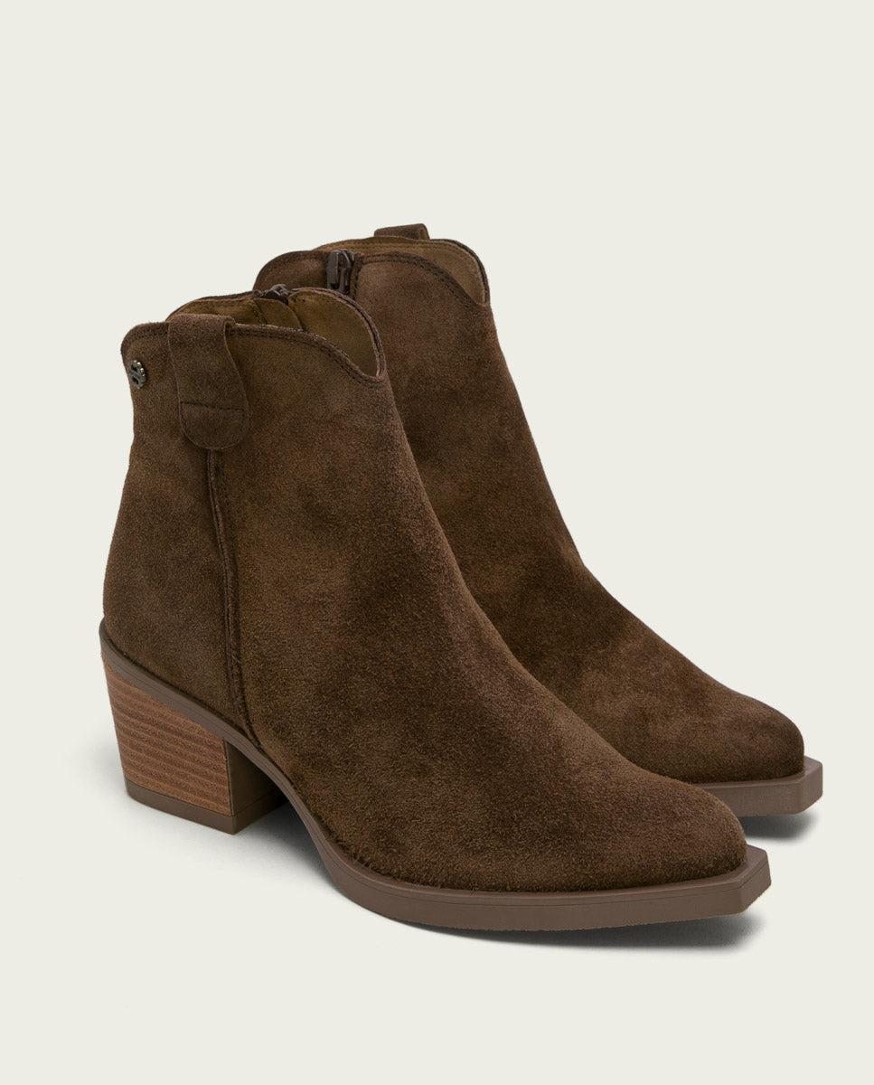 porronet BOTINES COWBOY MOKA CON CREMALLERA JARA Precios de Black Friday