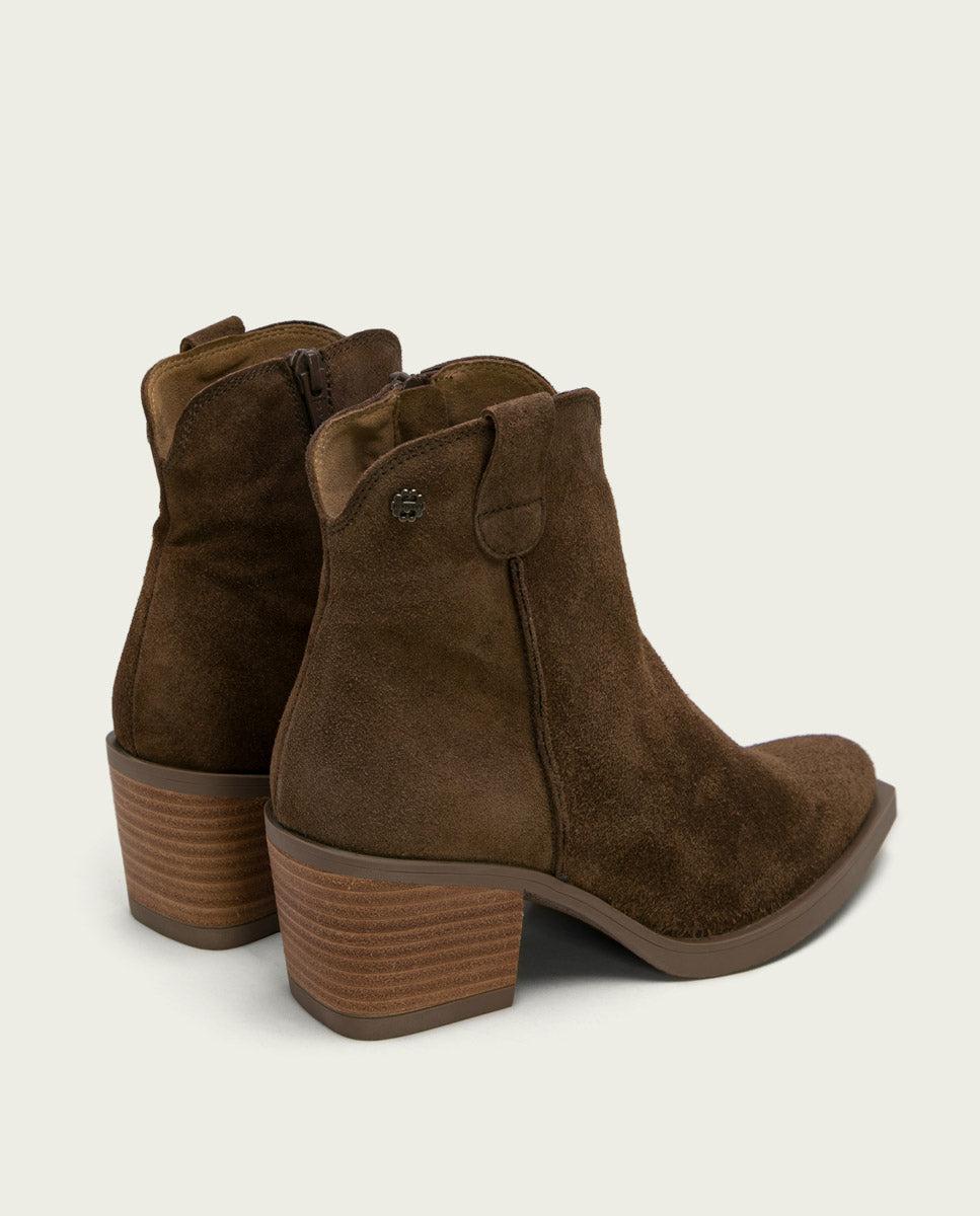 porronet BOTINES COWBOY MOKA CON CREMALLERA JARA Precios de Black Friday