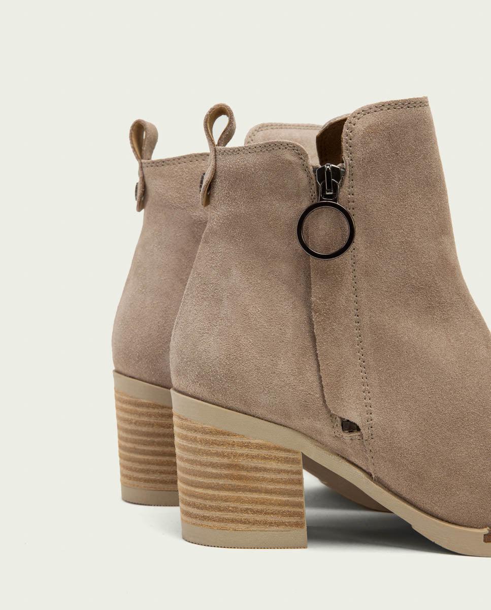 porronet BOTINES DE TACÓN ARENA CREMALLERA NERY Ofertas