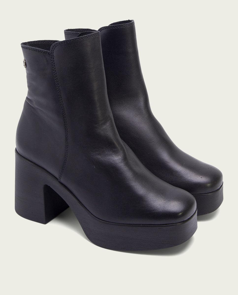 porronet BOTINES DE TACÓN NEGRO CON CREMALLERA LIA Venta caliente