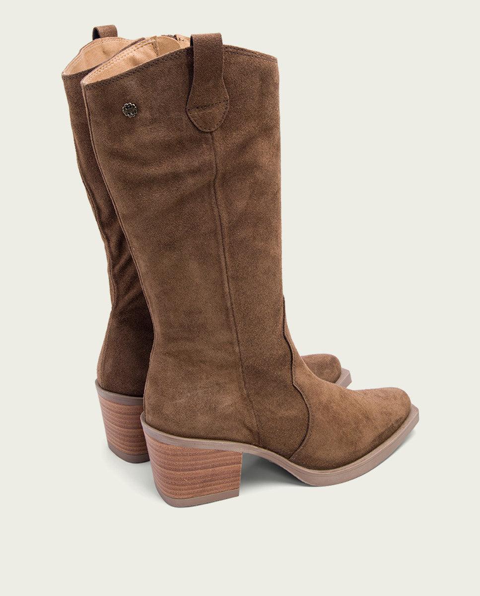 porronet BOTAS COWBOY MOKA CON CREMALLERA JAVA Rebajas de fábrica