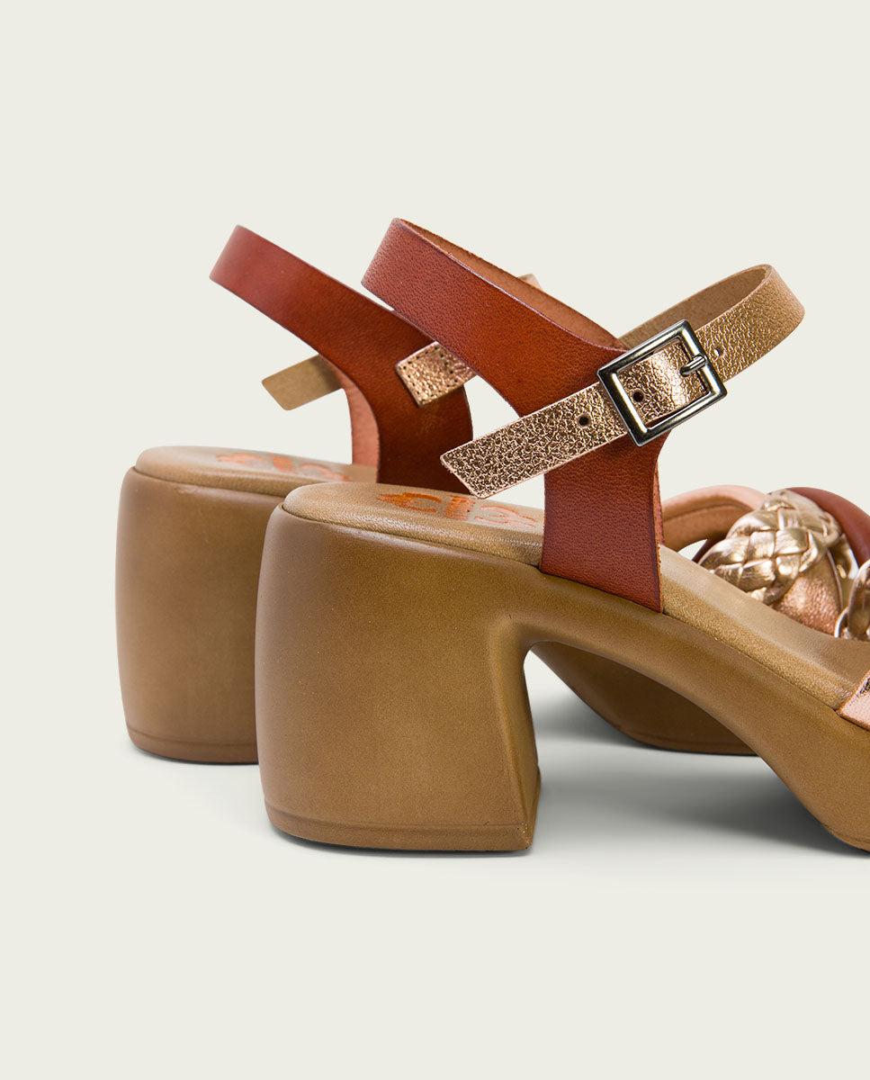 porronet SANDALIA TACON PIEL CUERO ROSE HALEY Superdescuento