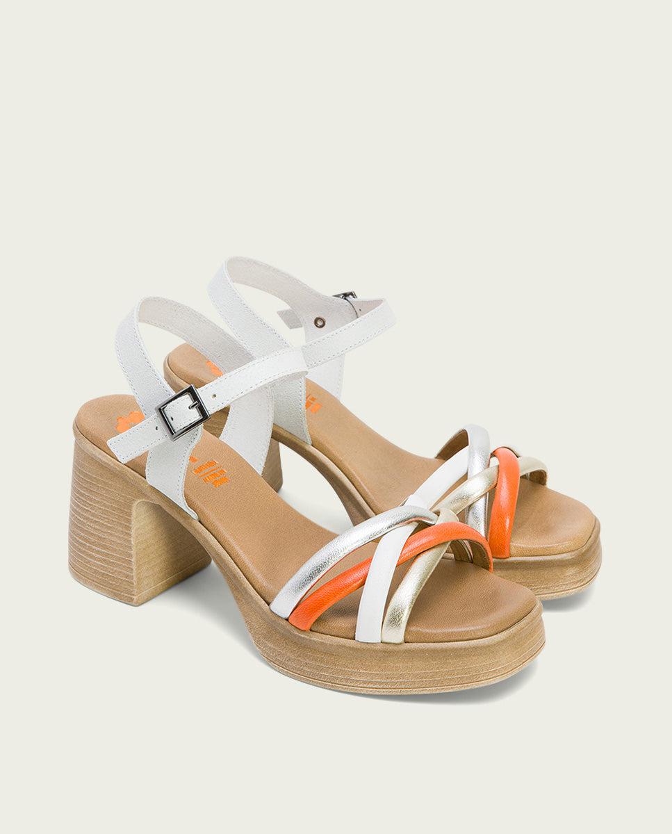 porronet SANDALIA TACON PIEL BLANCO IBBIE Grandes descuentos
