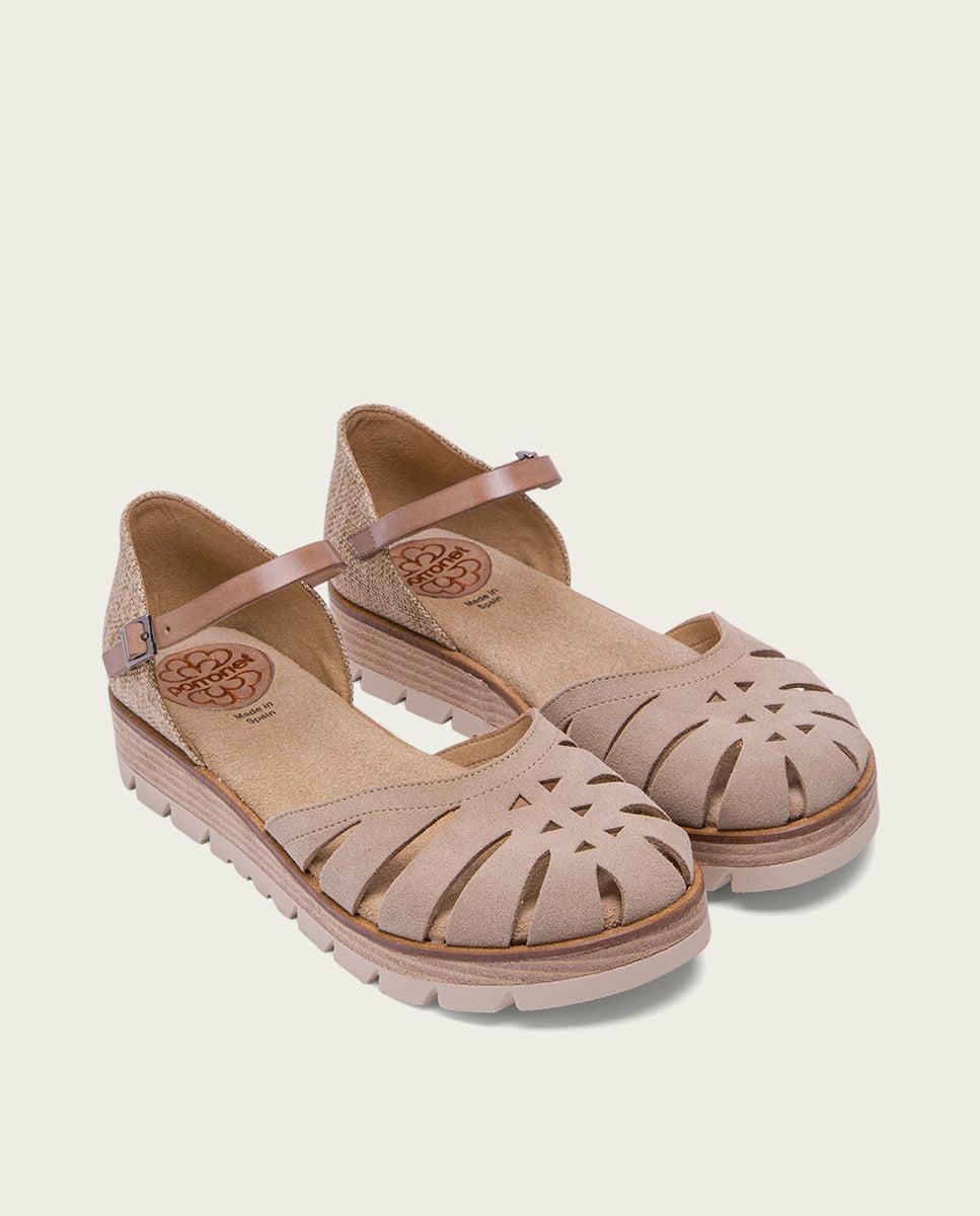 porronet SANDALIA DE SERRAJE ARENA BIANCA Outlet online