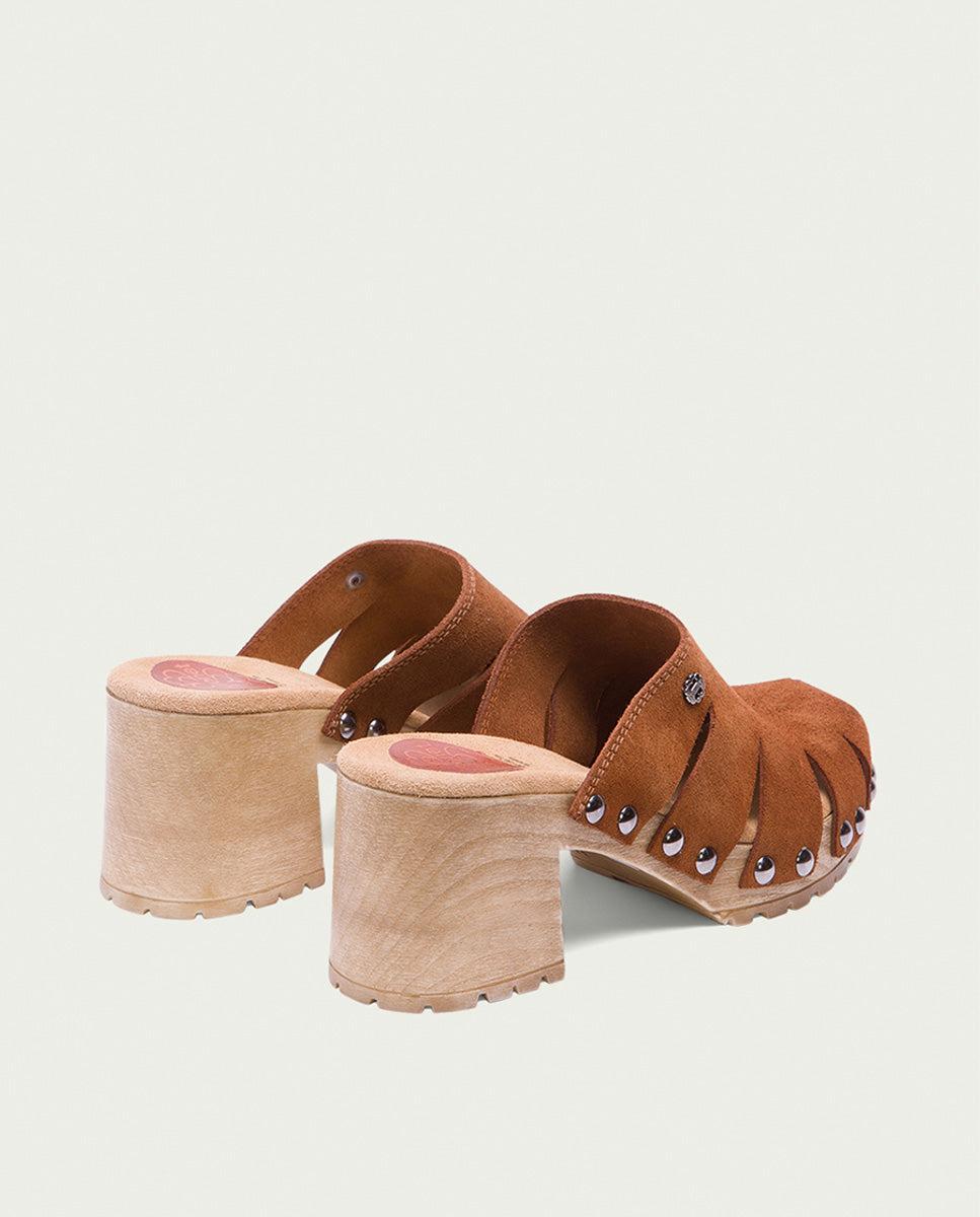 porronet SANDALIA TACÓN SERRAJE CUERO GIA Venta caliente
