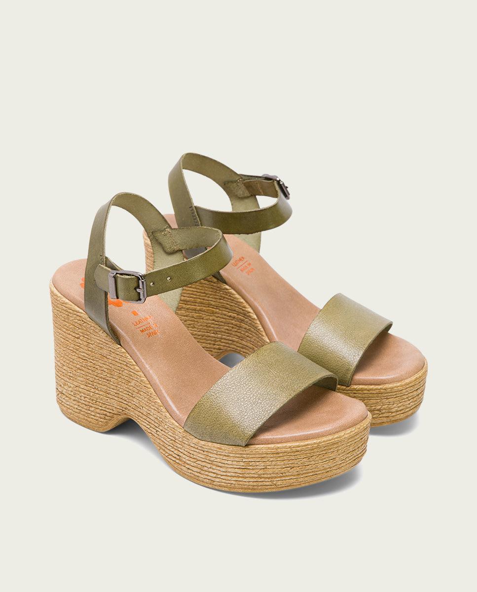 porronet SANDALIA TACON ALTO KAKI MICHELE Los más vendidos