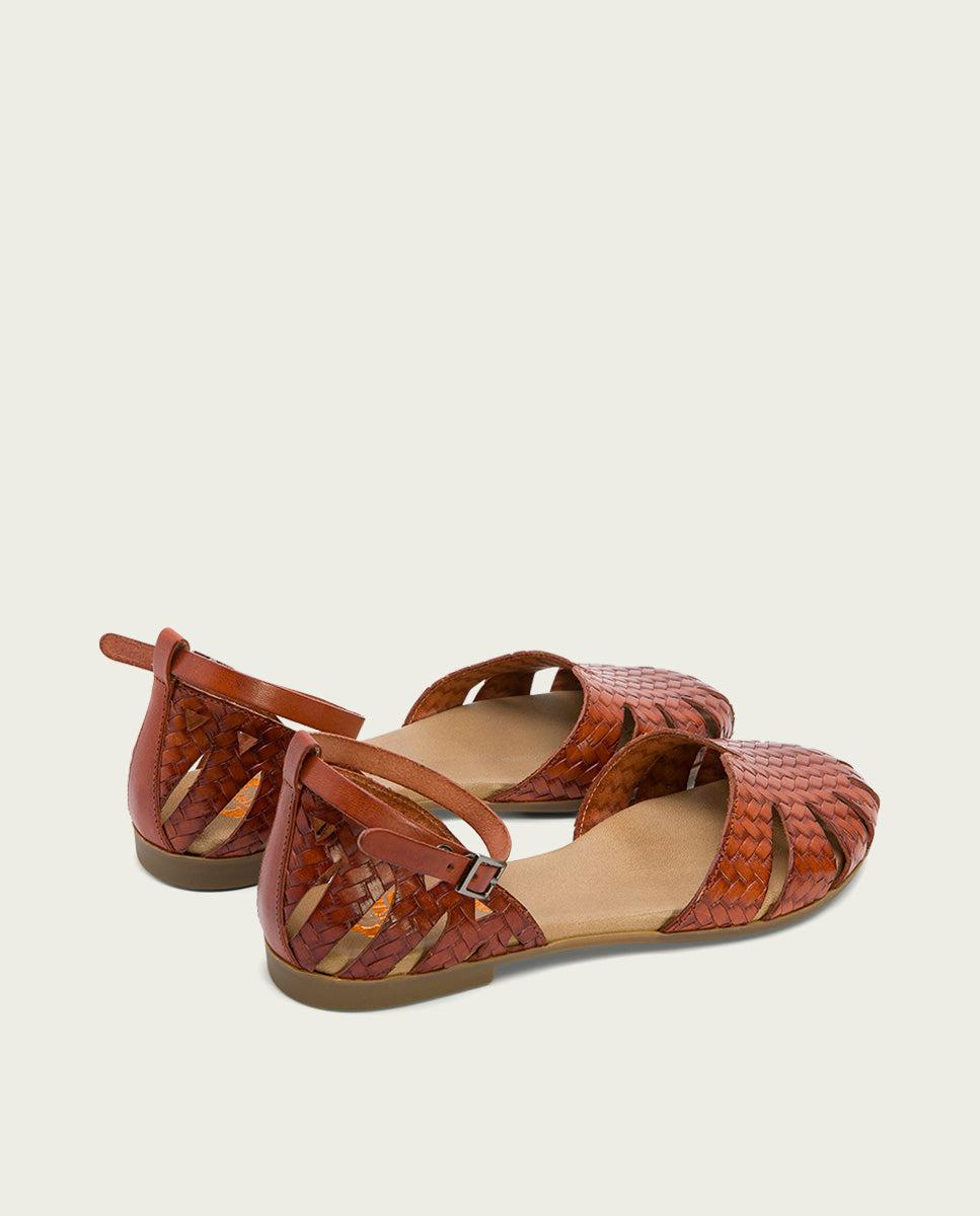 porronet SANDALIA PLANA PIEL CUERO BECCA Tienda