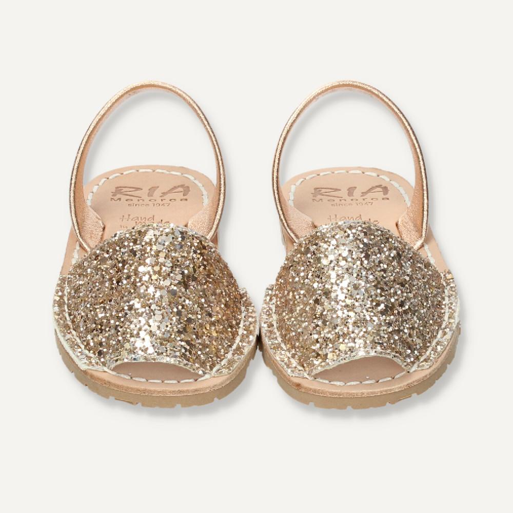 Ria Menorca Menorquina niña Marbella Glitter Peach Mejor oferta