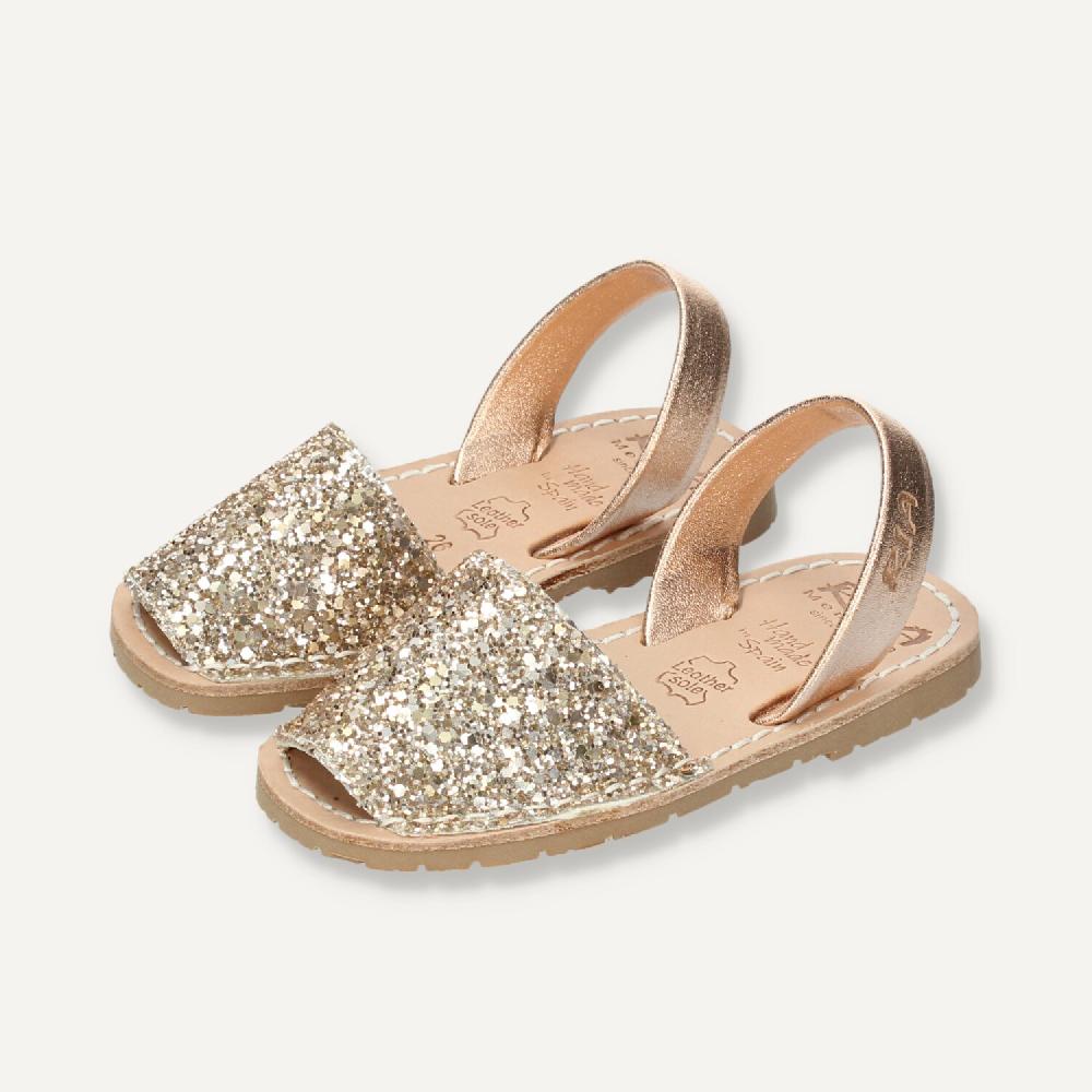 Ria Menorca Menorquina niña Marbella Glitter Peach Mejor oferta