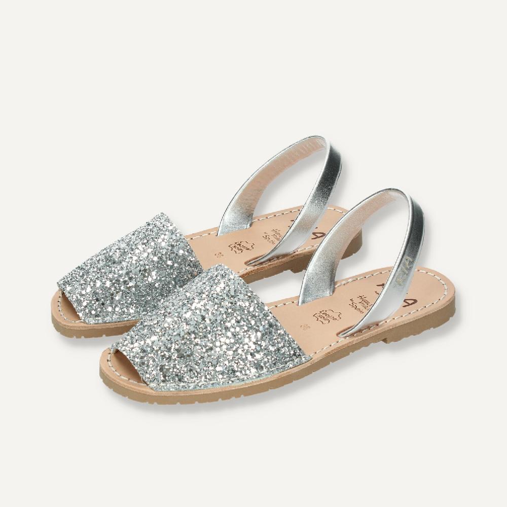 Ria Menorca Menorquina mujer Marbella Glitter Plata Último día